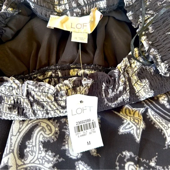 NWT Loft Off the Shoulder Blouse - Size Medium - Picture 12 of 15